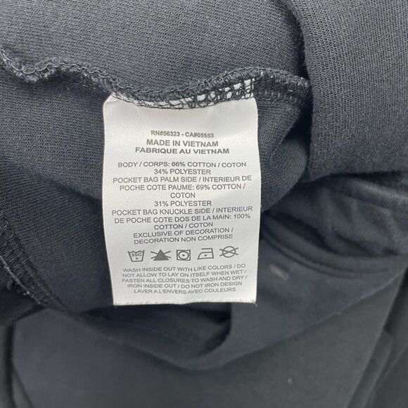 Nike Tech Fleece Jogger Pants Mens Large Black Tapered Cuffed Zip Pocket Swoosh - Picture 6 of 12